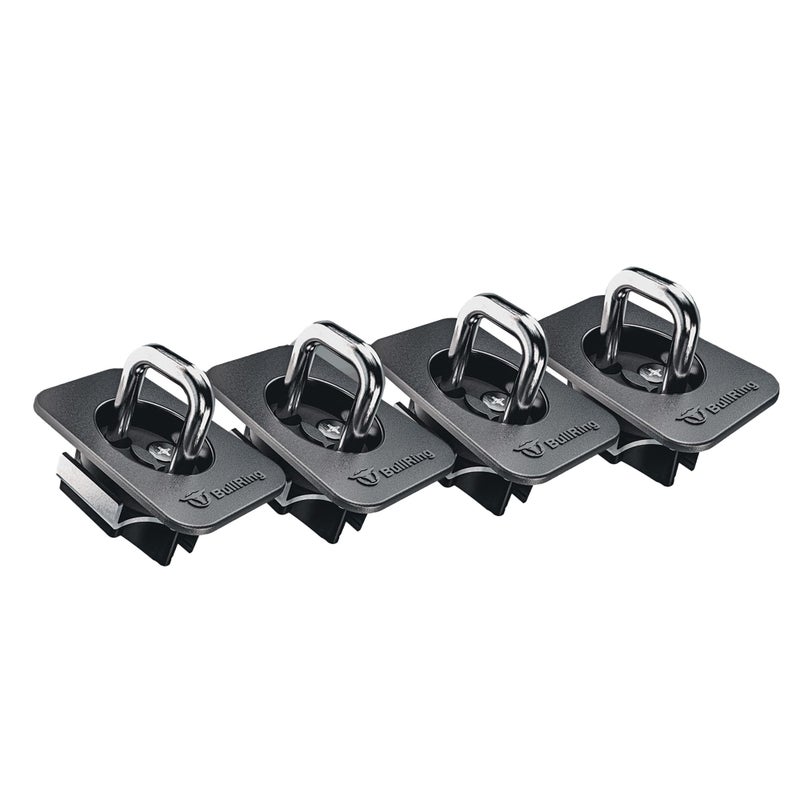 Bull Ring Retractable Truck Bed Tie Down Anchors for Ford F150 2015-25, Super Duty 2017-25, Raptor 2017-25 â€“ Flush Fit, Easy Install, (4 Pack) - Image 1